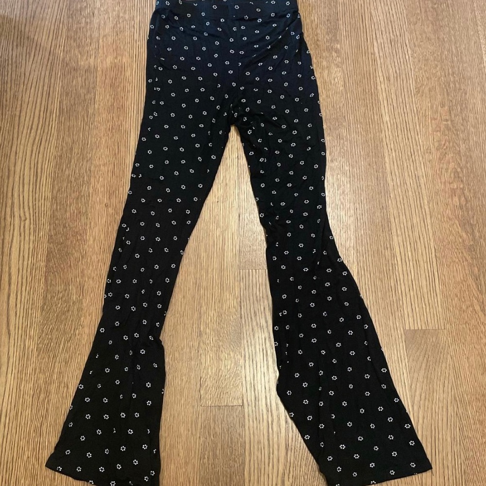 Floral High Rise Flare Pants